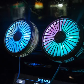 

Car Multi-functional Electric Fan Car Mounted Air Outlet Dashboard Large Wind Power Mute Mini Fan Fan Car Home Dual Purpose