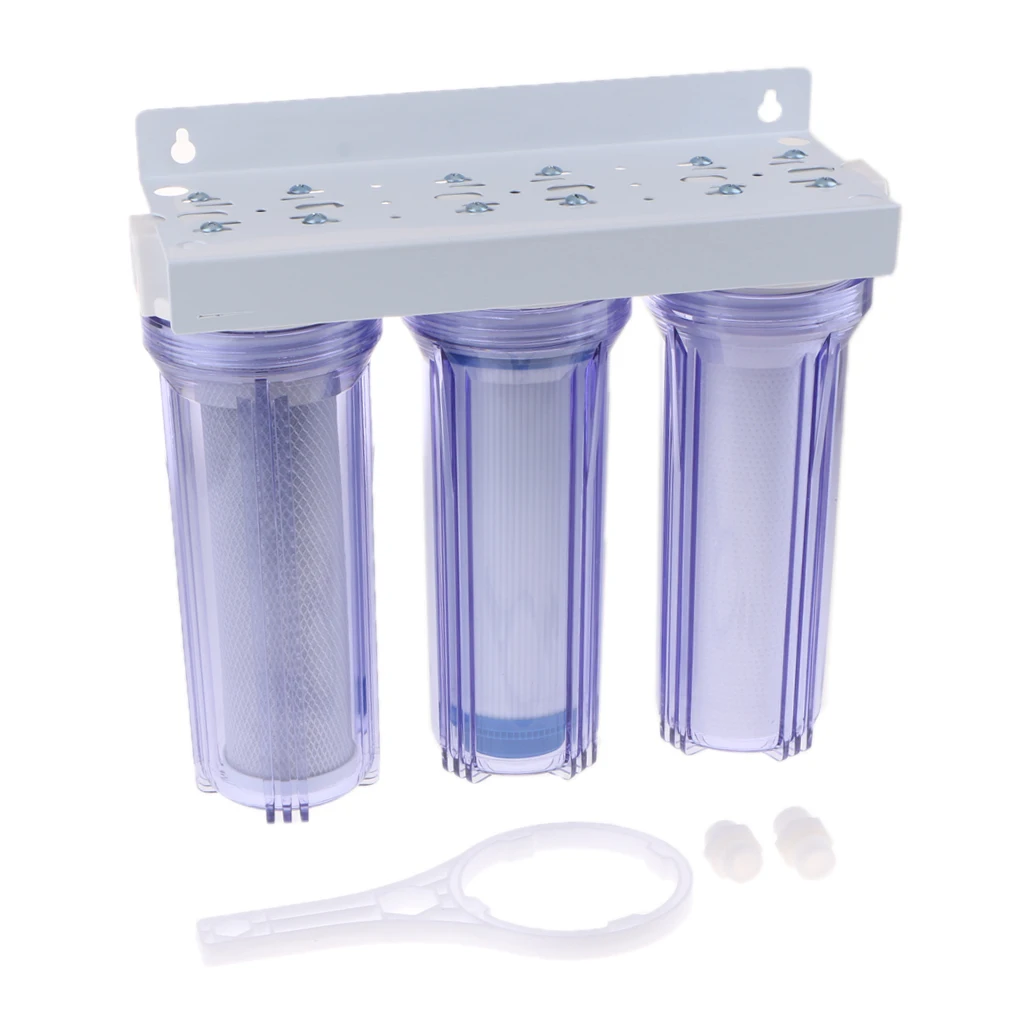10 inch transparent PET filter bottle UDF pre-filter for Water purifier protector Household Drinking Water Filter Replacement