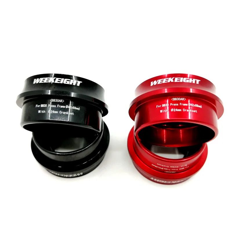 Bike Bearing Bottom Bracket BB30 24mm 42mm* 68mm Road Bicycle Folding Bike Aluminum Alloy Bottom Brackets Bicycle Accessories