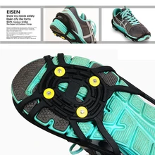 Новинка, Нескользящие резиновые шипы для обуви с 6 зубьями, для мужчин и женщин, для пеших прогулок, безопасные противоскользящие шипы для обуви, зимние шипы, обувь высокого качества