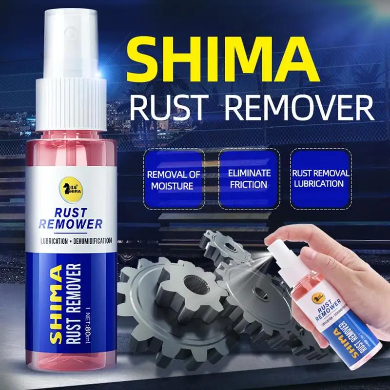 

80ml Rust Remover Door Window Rust-proof Lubricant Wheel Hub Lubrication Metal Surface Rust Cleaning Spray Oxidation Prevention