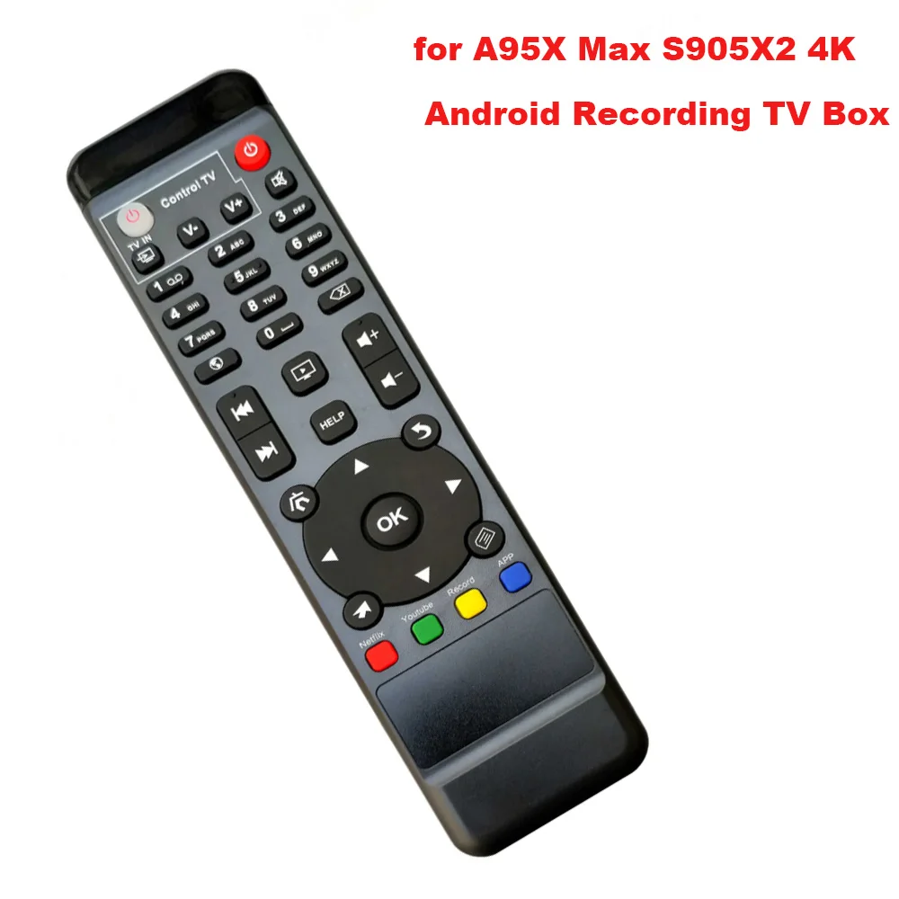 Замена пульта дистанционного управления для A95X Max S905X2 4K Android HDD Запись tv Box
