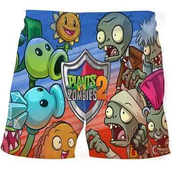 

Kids Summer Shorts Plants Vs Zombies 3D Printed short Cartoon shorts Casual Pants Comfortable Beach Loose Shorts