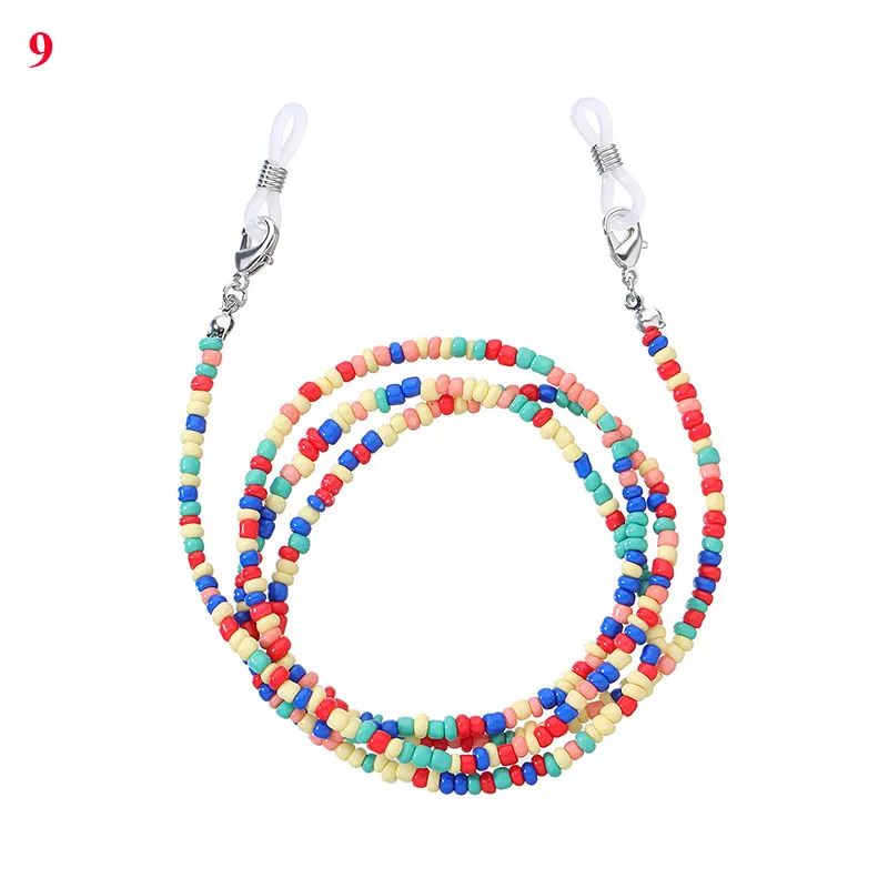 

New Bohe Anti-Lost Eyeglass Strap Beaded Mask Chain Fashion Reading Glasses Sunglasses Spectacles Holder Neck Cord Glasses Chain