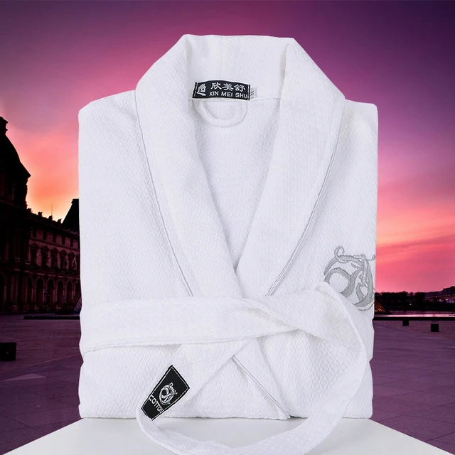 Cotton Micro Waffle Robe, Robes & Dressing Gowns