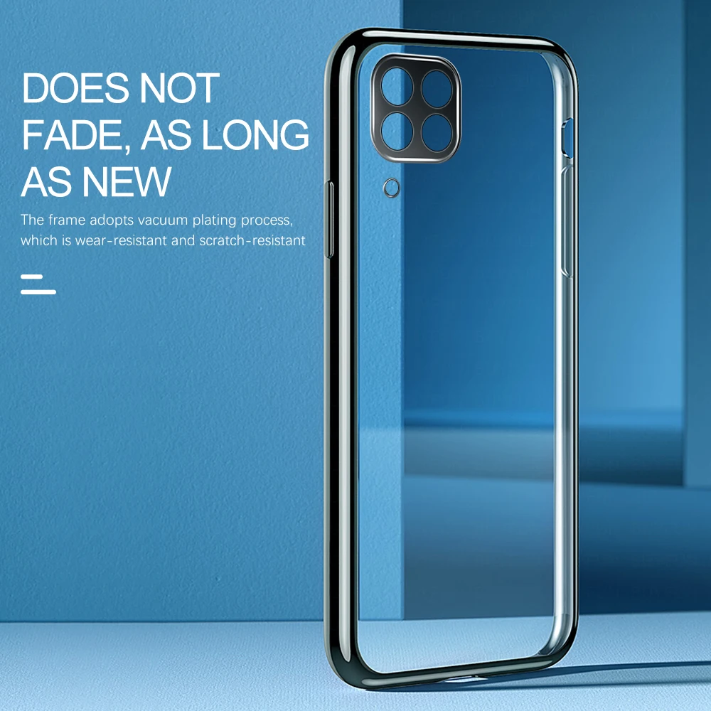 Camera Bumper Transparent Phone Case on for Huawei P40 Lite P40 Pro P 40 P40lite P40pro 40lite 40pro 2020 soft tpu cover fundas