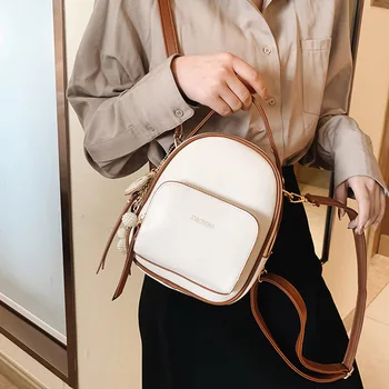 

Fashion Letter Mini Backapck For Women's 2020 High Quality PU Leather Backpacks Ladies Small Backpacks Girls Travel Rucksack New