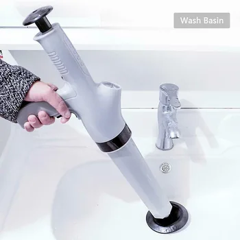 

High-speed Airflow Drives Sewage Lines Pipes Tubes Dredger Drain Blaster High Pressure Bathroom Toilet