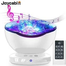 Joycabin – lampe LED avec haut parleur de musique, projecteur de galaxie, vagues d'océan, veilleuse pour la décoration de la maison, cadeau pour enfants, nouvelle collection 