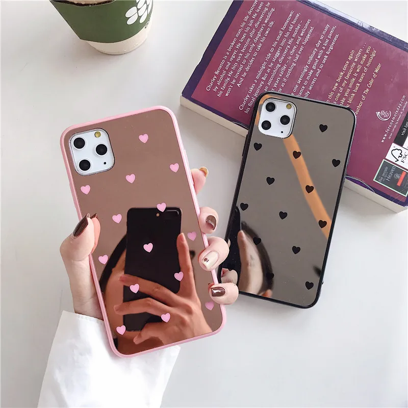 Роскошный зеркальный чехол для телефона iPhone 12 11 Pro Max XS MAX XR X 8 7 Plus 6 6s Plus|Бамперы| |