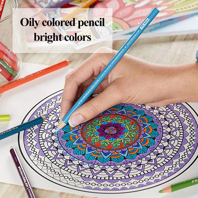 PRISMACOLOR Art Oily Colored Pencils 24/48/72/132/150 Colors Lapis de cor  Wood Colored Pencils for Artist Sketch School Supplies