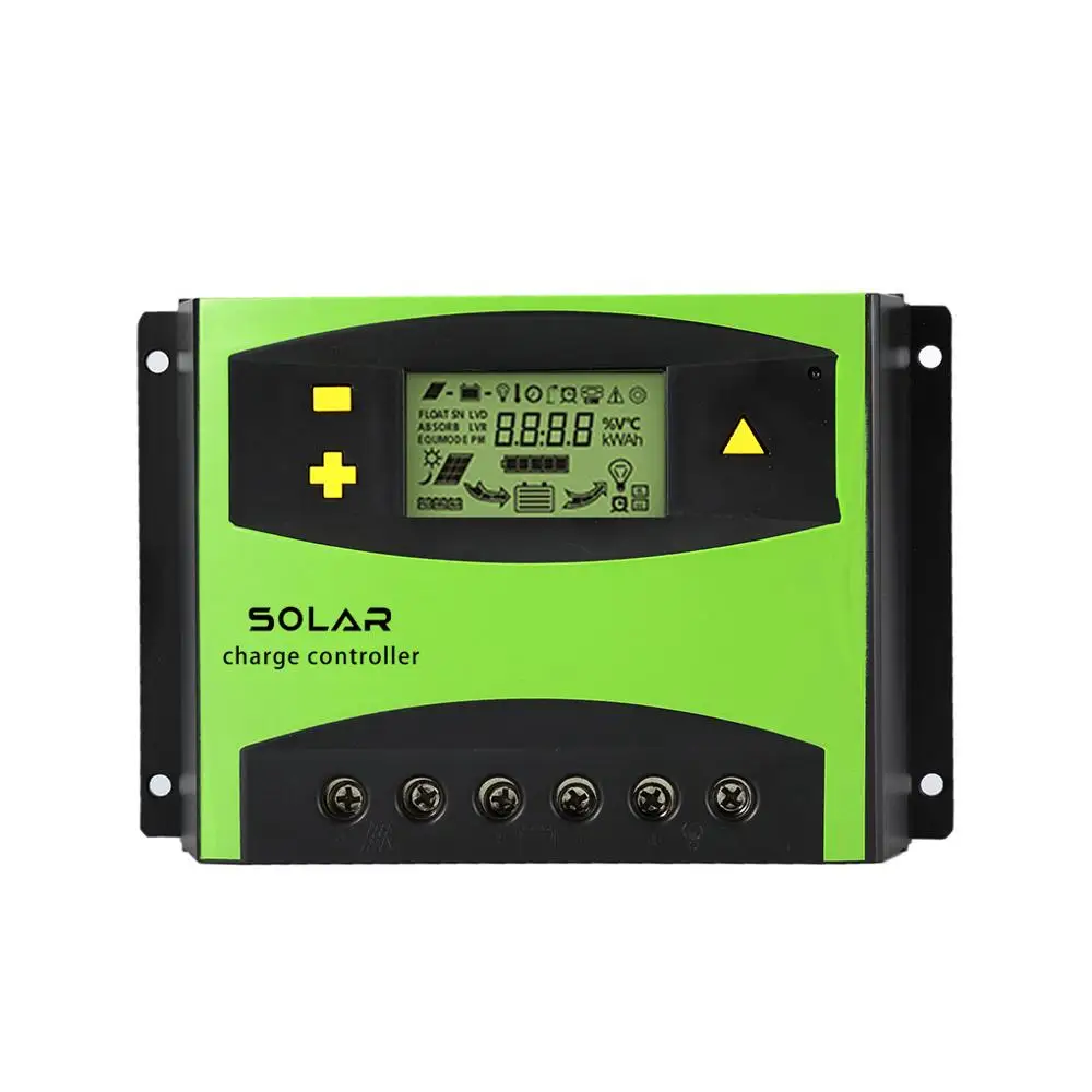 

Intelligent Identification Solar Charge Controller Solar Charging Light Regulator Dual USB Port Display 60A 12V/24V