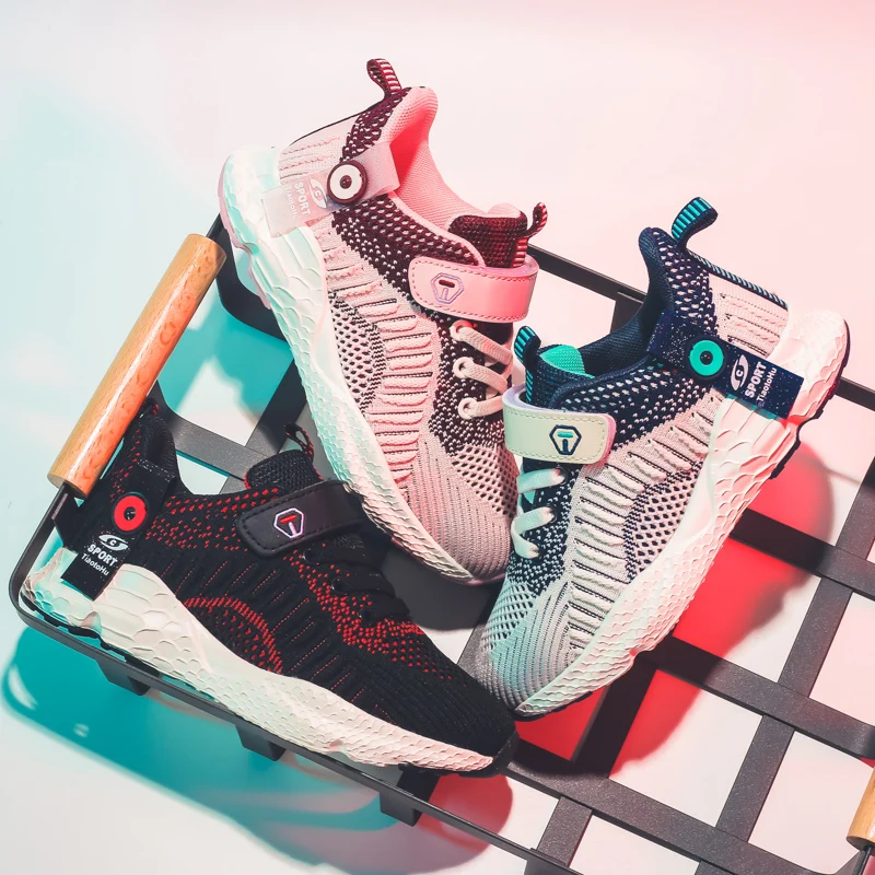 Новая коллекция одежды для маленьких детей; Модные Повседневные Дышащие туфли; детская обувь для мальчиков и девочек из сетчатого материала спортивная обувь, для студентов