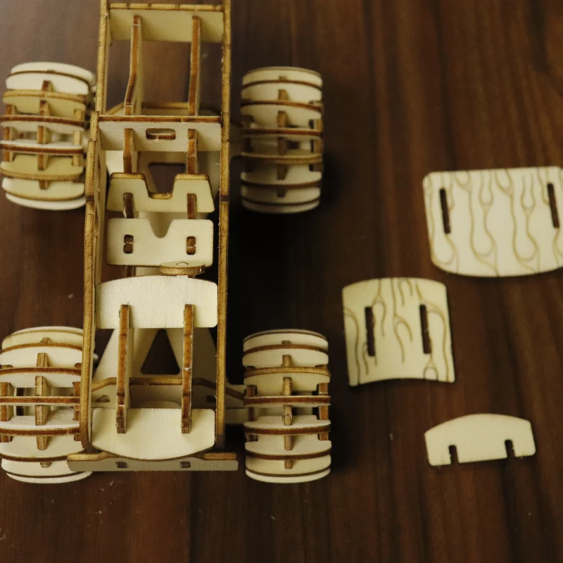 3D DIY деревянный автомобиль грузовик игра-головоломка хобби подарок для детей натуральный цвет игрушка модель строительные наборы Развивающие