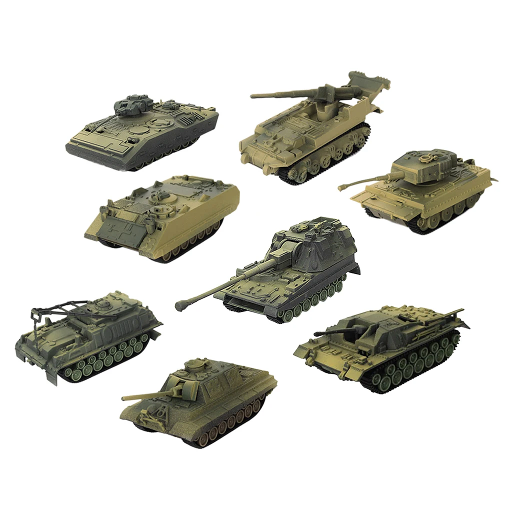 1:72 Heavy Armed Forces Tank Model Hobby diy Self-assembled Troops Vehicle