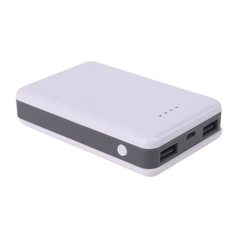 Adaptador de cargador con doble salida USB sin batería 18650, caja de Kit de Banco de energía artesanal