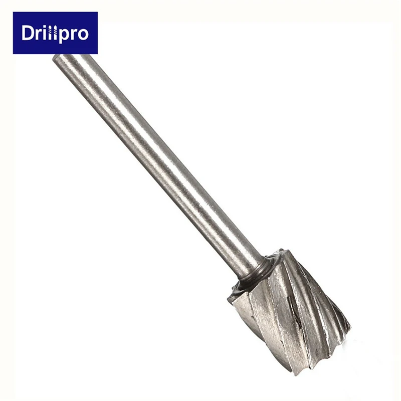 Drillpro, 10 шт., 3,175 мм, HSS Фрезерные фрезы для Dremel и роторной гравировки, аксессуары для станков