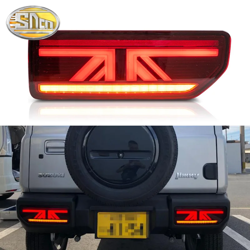 

Car LED Tail Light Taillight For Suzuki Jimny 2018 2019 2020 Rear Fog Lamp + Brake Light + Reverse + Dynamic Turn Signal