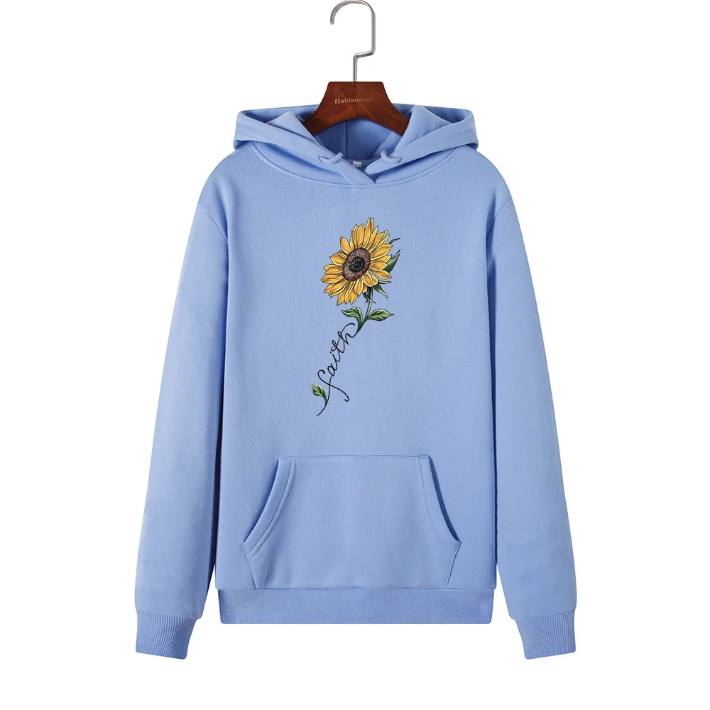 

2020 Fashion Harajuku Winter Hoodie Women Loose Korean Style Sweatshirt Autumn Streetwear Flower Printing Hoodies Pullovers