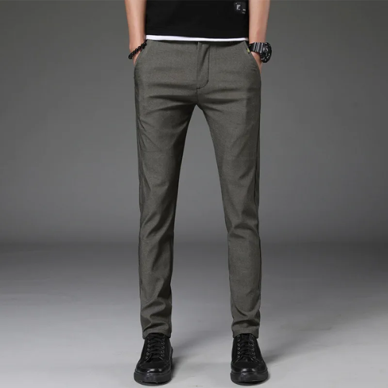 

Hong Kong Style New Style Pants Men's Spring Black And White with Pattern Casual Pants Men's Korean-style Trend Loose-Fit Slim F