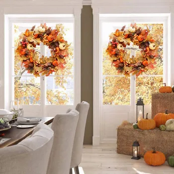 

Pumpkin Maple Wreath Autumn Festival Wreath Door Hanging Home Decor