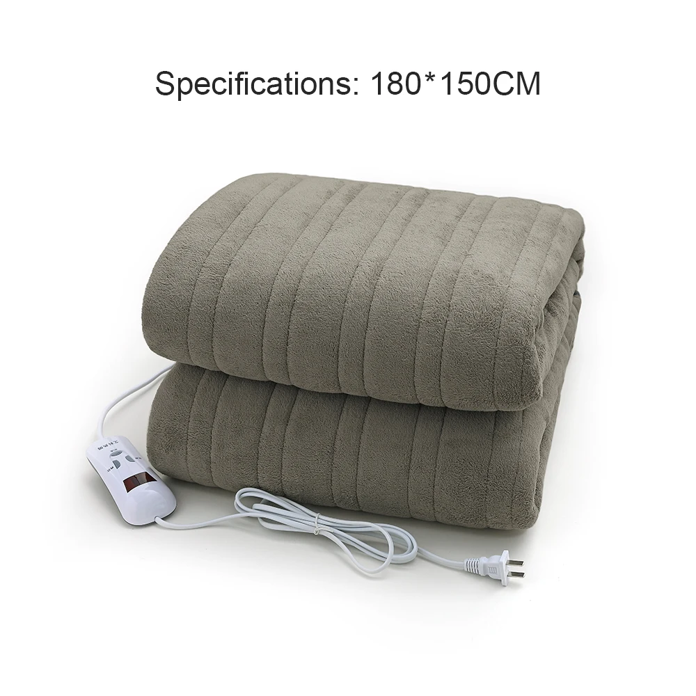 220V Waterproof Electric Blanket Double Electric Heated Blanket Mat Single-control Dormitory Bedroom Heating Carpet