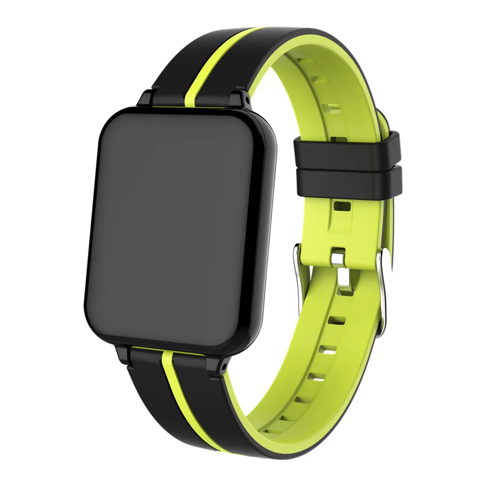 yellow Умные часы B57, водонепроницаемые, спортивные, для iphone, телефона, умные часы, монитор сердечного ритма, функции кровяного давления для женщин, мужчин, детей - Цвет: yellow