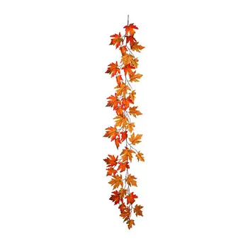 

Window Autumn Leaves Fall Artificial Maple Leaves For Thanksgiving Decorations Festival Events Party Home Garden