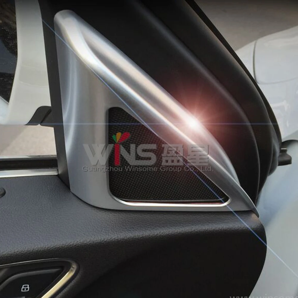 Для Audi Q3 2012 2013 2014 2015-2017 внутренняя молдинговая крышка динамика звуковая отделка