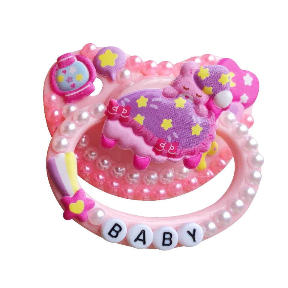 

ABDLOVER adult Star Love Sticker male and female pacifiers custom silicone pacifier cute handmade adult large pacifier dummy dom