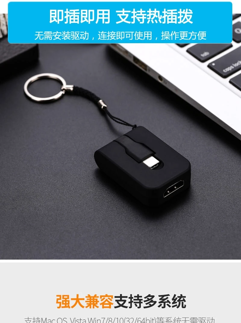 Тип-c к HDMI мини конвертер для samsung huawei мобильный Ub3.1 к HD разъем передачи клавиатуры