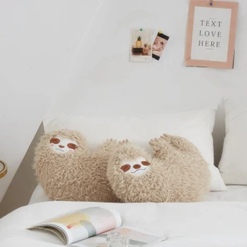 

Original New Nordic Style Simulation Animal Sloth Pillow Plush Toy Creative Children Doll Give Children Birthday Gift Toys JM273
