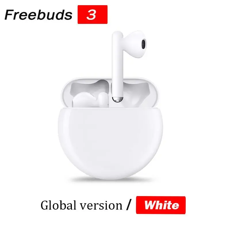 White HUAWEI FreeBuds 3 TWS наушники Bluetooth двойной режим 5,1 беспроводная гарнитура Kirin A1 Ture Беспроводные Наушники быстрая зарядка - Цвет: White