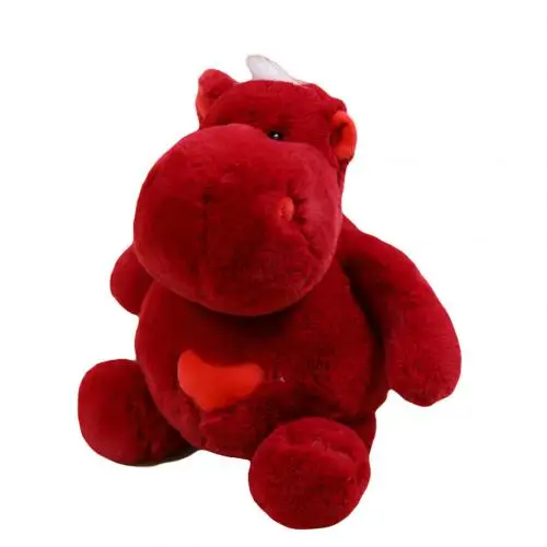 30 см Прекрасный Бегемот животное мягкий Huggable плюшевые мягкие игрушки куклы для детей Рождественский подарок на день рождения - Цвет: Красный