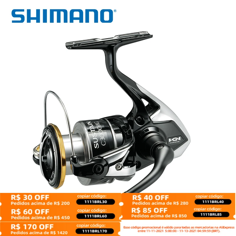 SHIMANO SUSTAIN FI 2500 2500HG C3000HG 3000XG 4000XG C5000XG 20-24 (LB) Gear Ratio 5.0:1/6.2:1/4.8:1 Spinning Fishing Reel | Спорт и