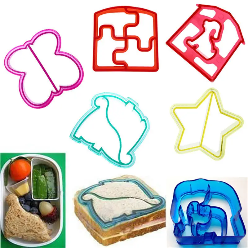 

Sandwich Cutters Mold Crust Cutter Toast Cookie Cutters Baking Bread Presses for Kids Lunch Maker DIY Cute Shape