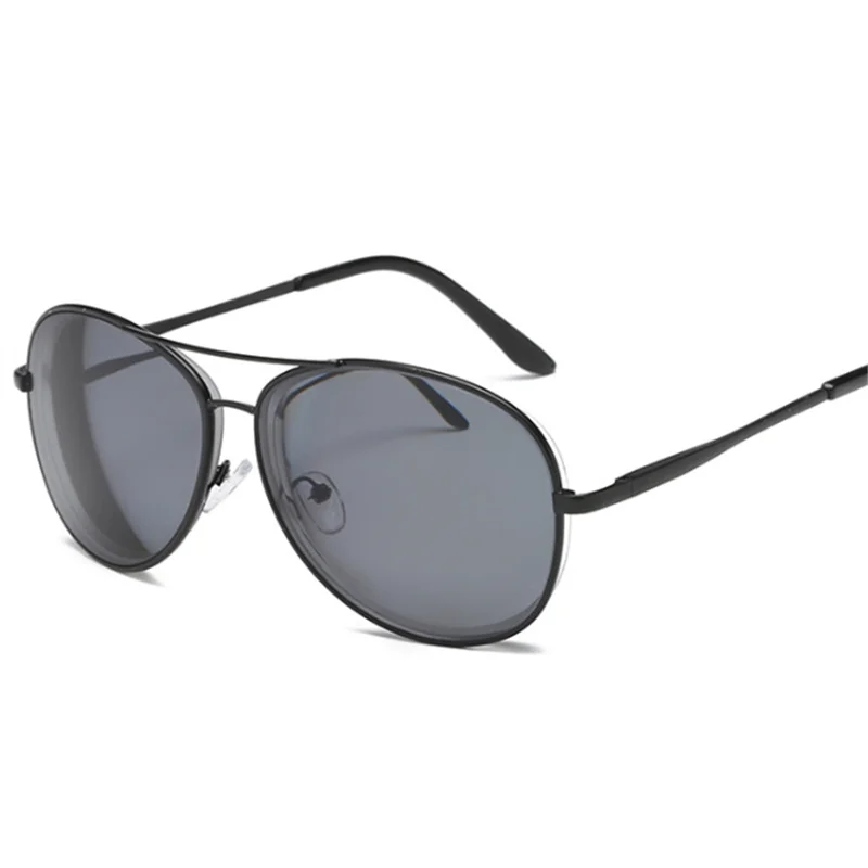 XojoX готовые очки для близорукости, поляризационные мужские металлические очки для вождения, близорукие очки, диоптрий SPH-0,5-1,0-1,5 T0-6,0 с коробкой - Цвет оправы: Черный