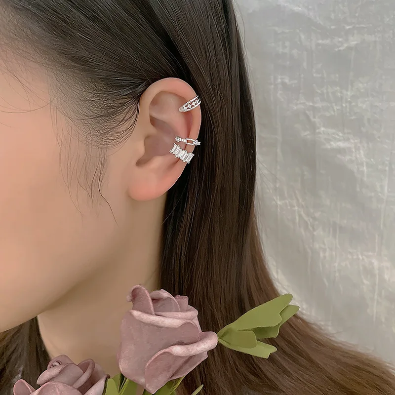 Ear Clip Women Without Piercing Clip Earrings Without Ear Piercing Hot 1 Zircon Aliexpress