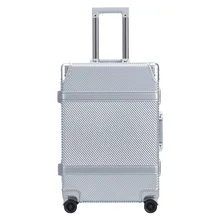 Чемодан из алюминиевого сплава, 20/24 дюймов, чемодан из поликарбоната, модный тип чемодана, чемодан с выдвижной штангой