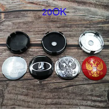 

4pcs 56mm 60mm LADA vesta Russia flag logo car emblem Wheel Center Hub Cap Rim refit Creative badge covers decoration sticker