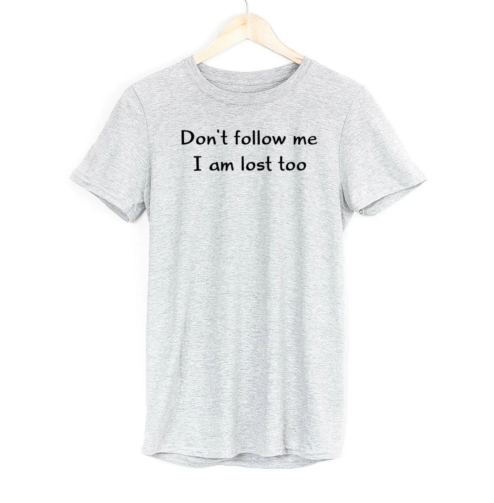 Не следи за мной я потеряю слишком Мужская футболка Забавный сарказм мема шутка