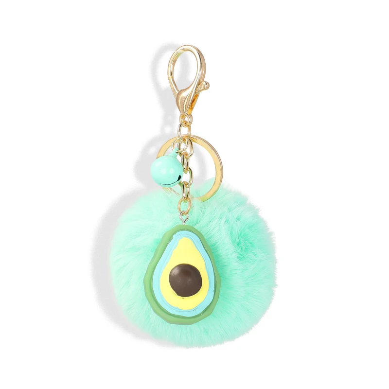 

Creative resin fruit hair ball key chain pendant car keychain bag pendant accessories children couple gifts key ring