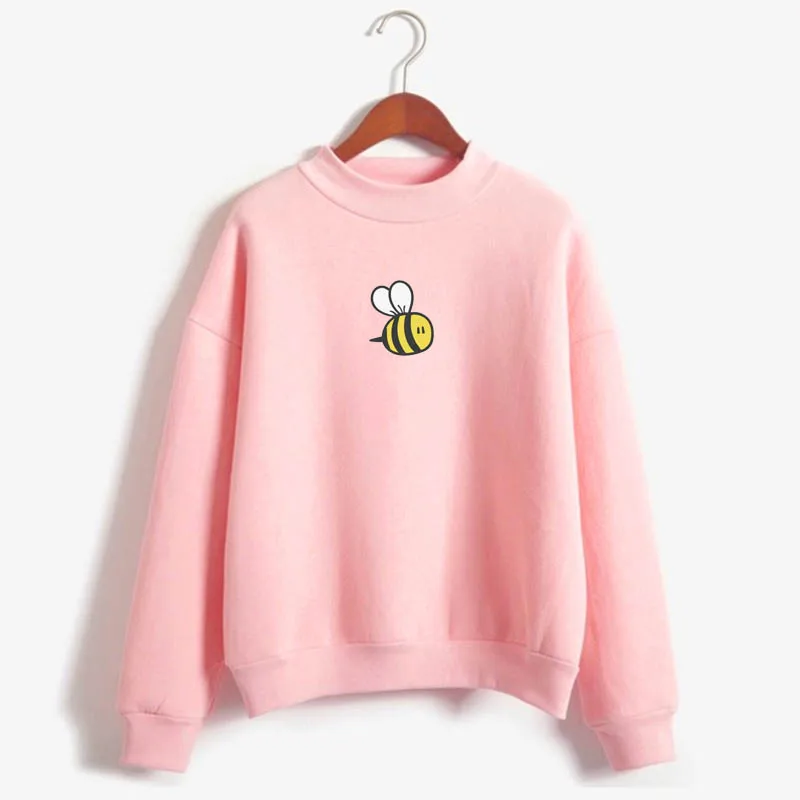 Толстовки с капюшоном г. Зимние толстовки с героями мультфильмов Kawaii Little bee Japanischen Druck флисовая толстовка Харадзюку