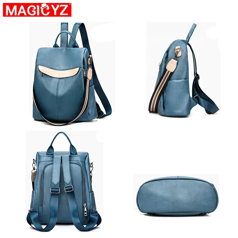 MAGICYZ модный школьный рюкзак для девочек-подростков, женская сумка на плечо, рюкзак, классический дизайн, вместительный мужской рюкзак для ноутбука