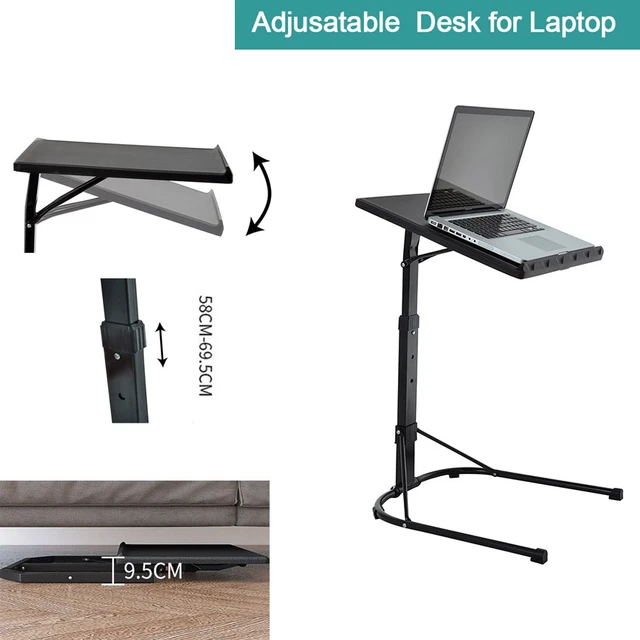 Mesa plegable para ordenador portátil, soporte de elevación ajustable para  cama, sofá, lectura, Tablo de estudio al aire libre - AliExpress