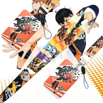 

Anime Haikyuu Colorful Lanyard Car Key Hang Rope ID Card Badge Holders Mobile Phone Neck Straps