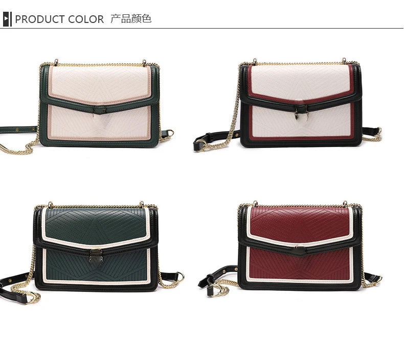 Fashion true cortical chain slant wrap, temperament single shoulder lady small package