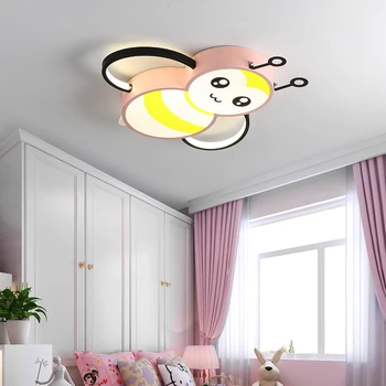 

Modern fashion cartoon simple little bee children's room bedroom boy girl creative kindergarten ceiling lamp