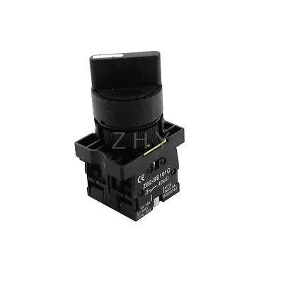 

600V 10A 2NO 4 Screw Terminal 2 Position Selector Locking Rotary Switch