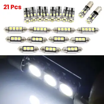 

21Pcs/Set Auto LED Interior Light Dome Map Car Lamp Kit License Plate Light Bulbs For BMW E46 Sedan M3 1999-2005 Led Light Bulbs